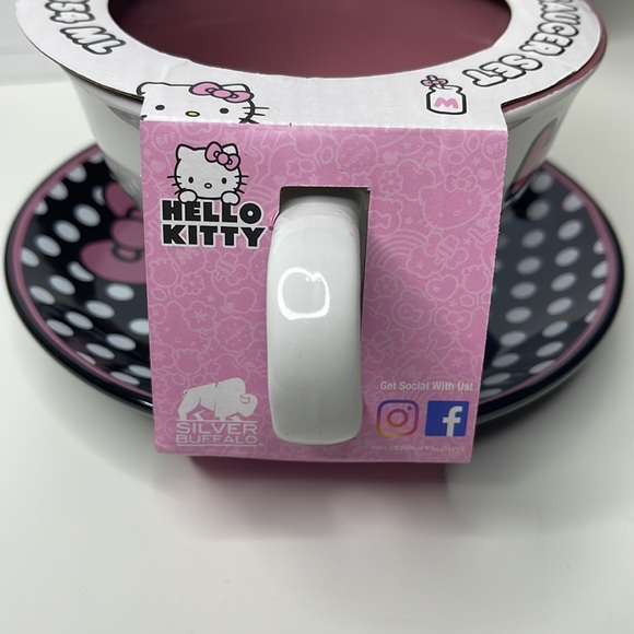 New Hello Kitty Tea cup & saucer set 12oz - Picture 8 of 16